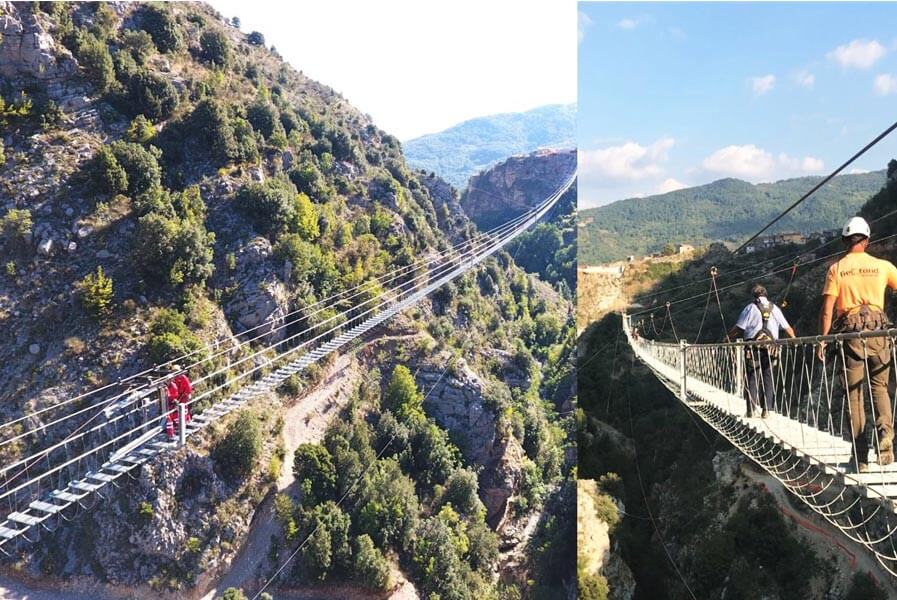 World’s Longest Adventurous Bridge installed with our ropes